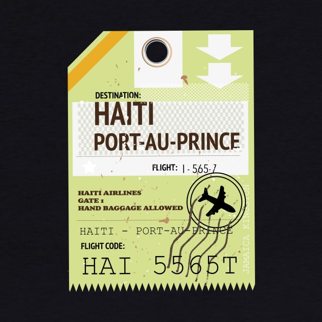 Haiti Port-au-Prince travel ticket by nickemporium1